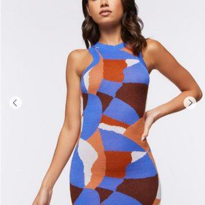 NWOT Colorful bodycon sleeveless Forever 21 dress